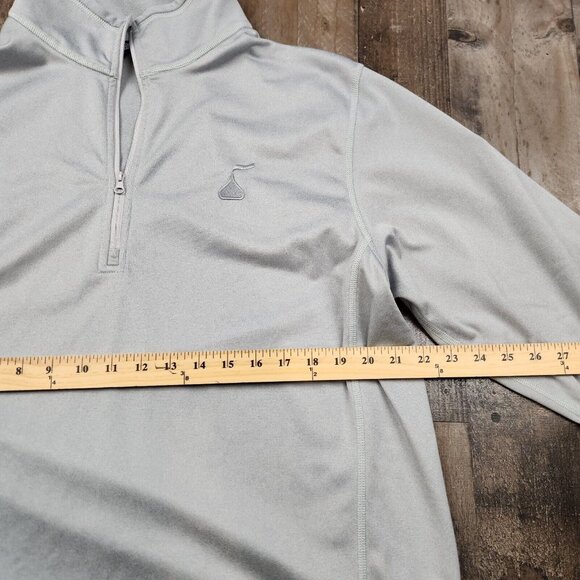Mens North Face Tech Fleece size XL Gray Hershey 1/4 Zip Long Sleeve Pullover - Picture 5 of 11
